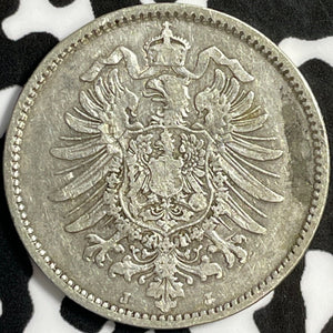 1886-J Germany 1 Mark Lot#D8095 Silver!