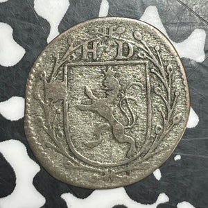 1743-GCF Germany Hesse-Darmstadt 2 Kreuzer Lot#T6520 Silver!