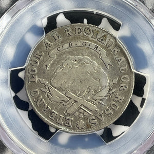 1843-RB Argentina La Rioja 2 Reales PCGS VF30 Lot#G928 Silver! Scarce! KM#15