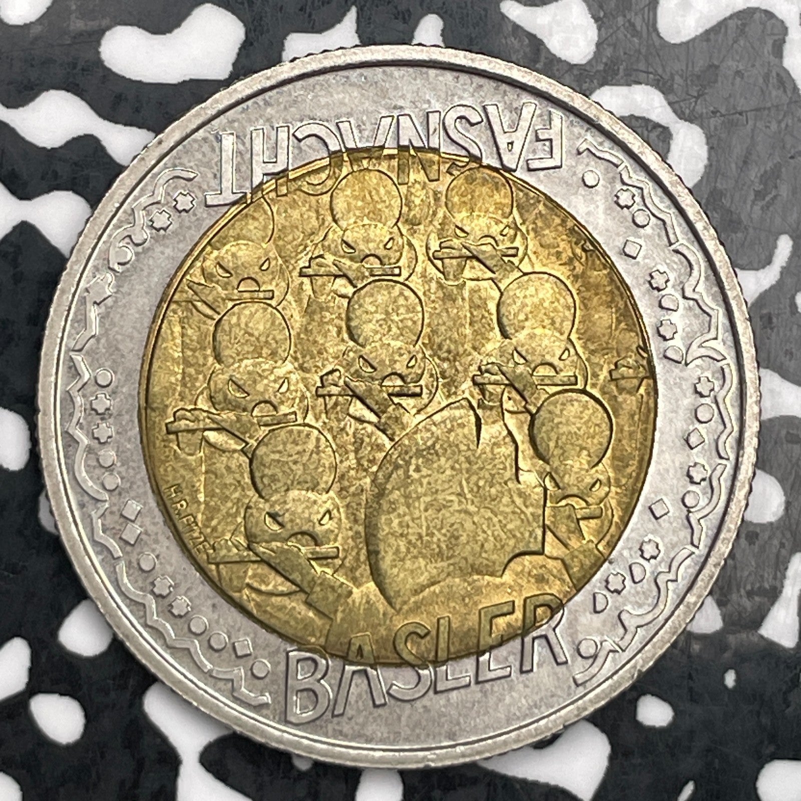 2000-B Switzerland 5 Francs Lot#F6562 High Grade! Beautiful! Basel Carnival