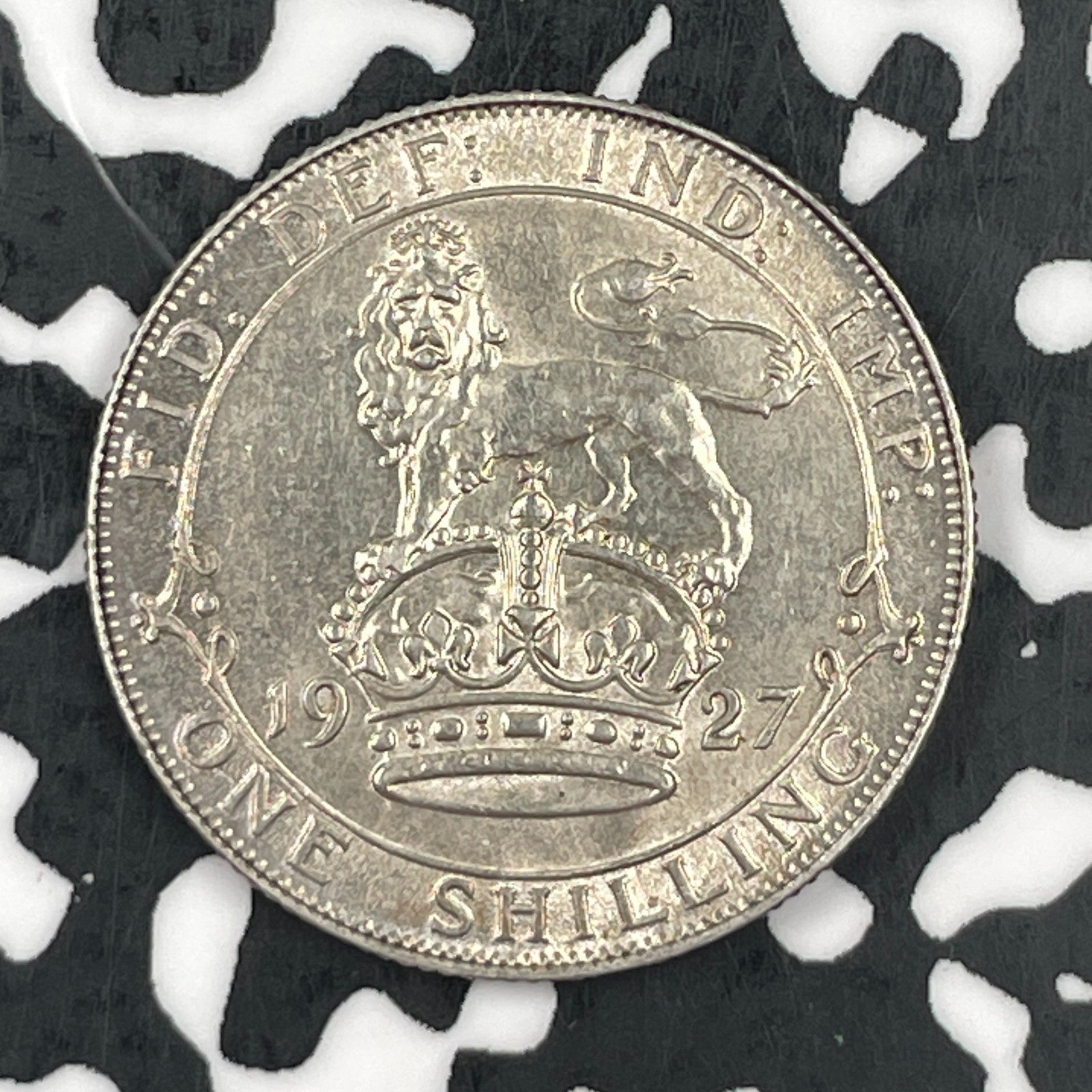1927 Great Britain 1 Shilling Lot#JM1479 Silver! High Grade! Beautiful!