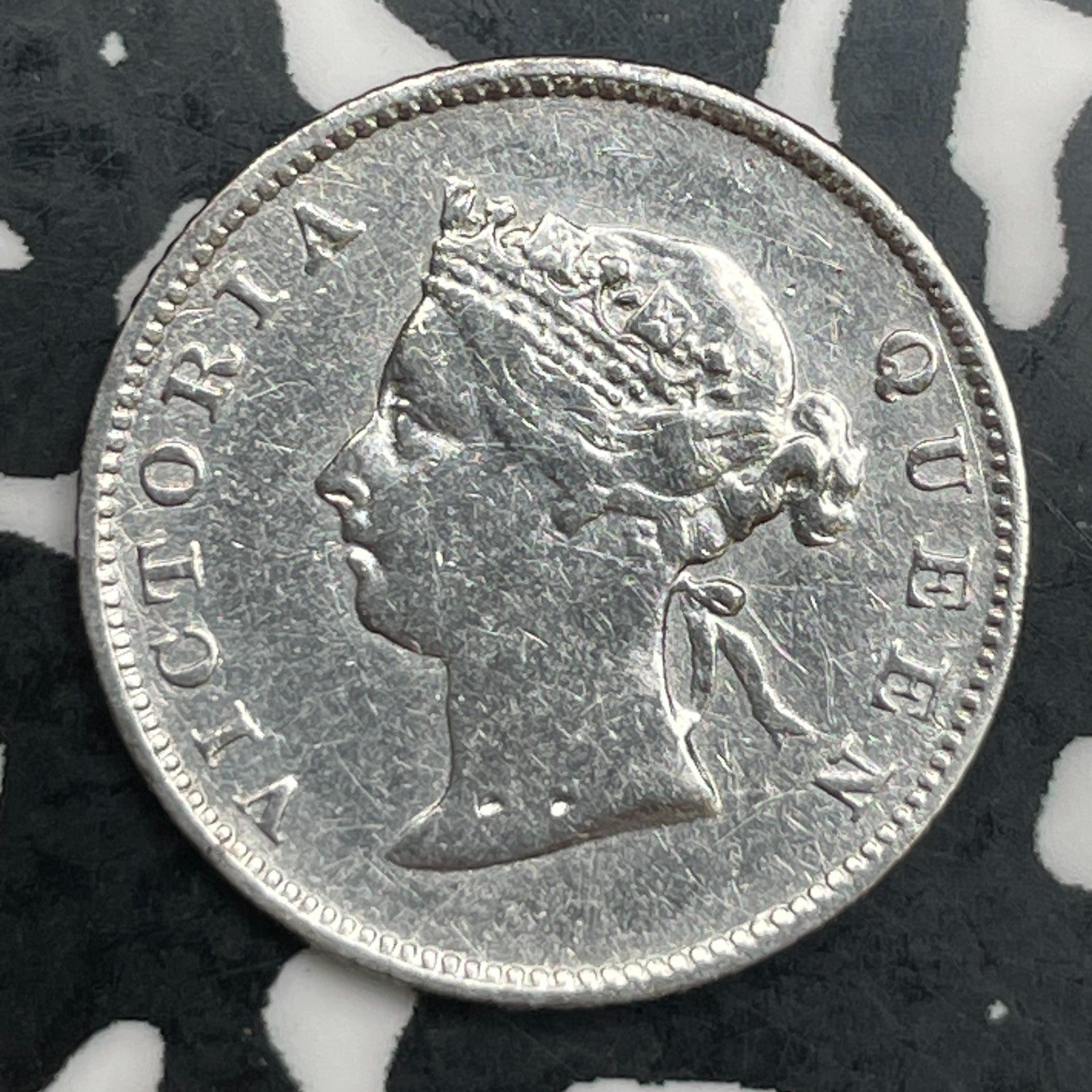 1891 British Guiana 4 Pence Fourpence Lot#F8011 Silver! Nice Detail, Cleaned
