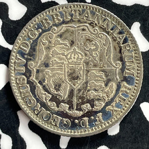 1822 British West Indies 1/8 Dollar Anchor Money Lot#JM9850 Silver! Nice!