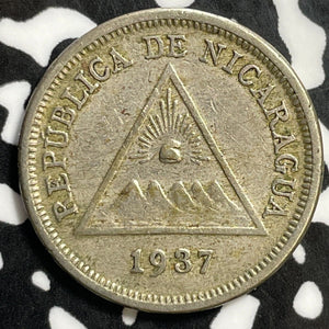 1937 Nicaragua 5 Centavos Lot#E5187