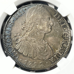 1792-Mo FM Mexico 8 Reales NGC Cleaned-AU Details Lot#G8547 Large Silver!