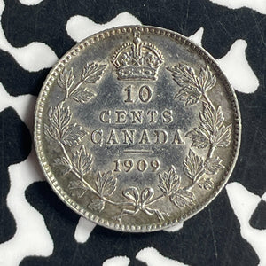 1909 Canada 10 Cents Lot#JM9639 Silver! Nice!