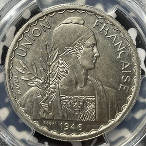 1946 French Indo-China Essai 1 Piastre Pattern PCGS SP64 Lot#G7577 Lec-315