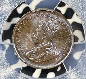 1932 Canada Small Cent PCGS MS65BN Lot#G040 Gem BU! Beautiful Toning!