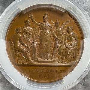1873 Austria Vienna World Exposition Medal PCGS SP64 Lot#GV1059 Hauser-2918