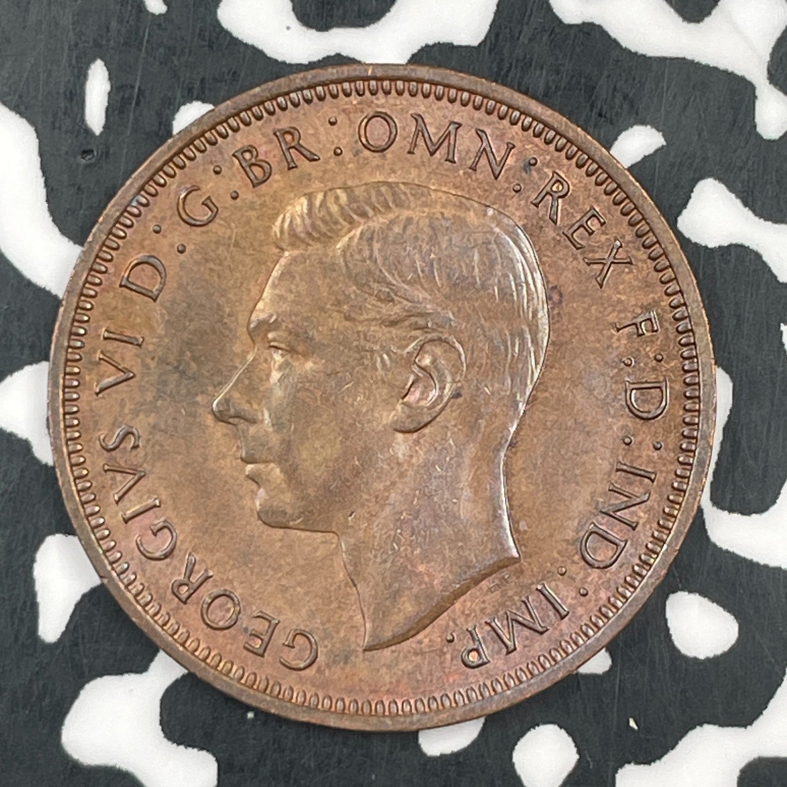 1942 Great Britain 1/2 Penny Half Penny Lot#F5127 High Grade! Beautiful!