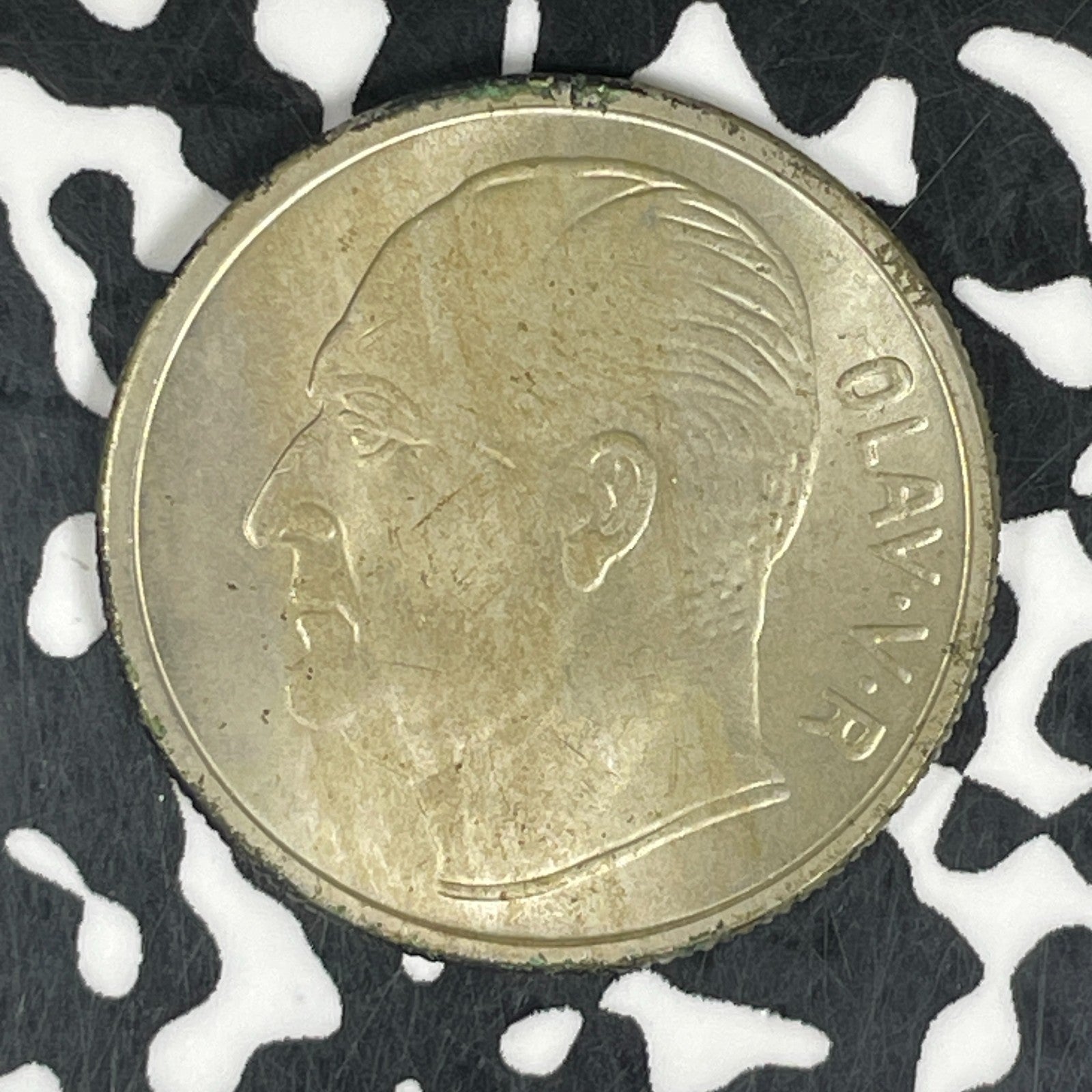 1963 Norway 1 Krone Lot#C6066 Nice!