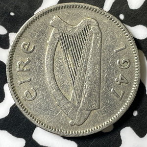 1947 Ireland 6 Pence Sixpence Lot#E4634