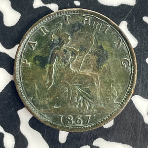 1867 Great Britain Farthing Lot#T8586