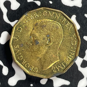 1945 Great Britain 3 Pence Threepence Lot#T6787 High Grade! Beautiful!