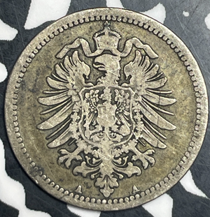 1875-A Germany 50 Pfennig Lot#T9916 Silver!
