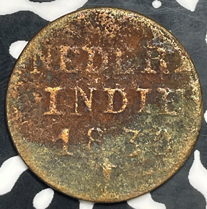 1830 Netherlands East Indies 1 Cent Lot#T9969 Corrosion