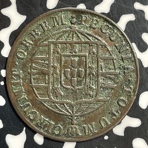 1819-R Brazil 20 Reis Lot#T0897 Nice! KM#316.1