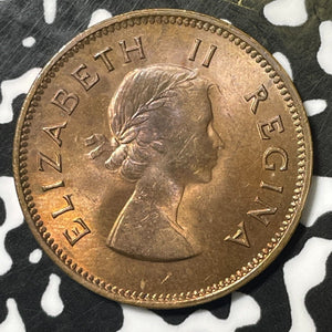 1957 South Africa 1/2 Penny Half Penny Lot#E4457 High Grade! Beautiful!