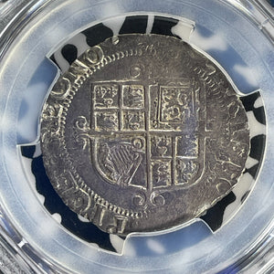 (1645-46) G.B. Charles I 1 Shilling PCGS AU53 Lot#G948 Silver! S-2800 Sun