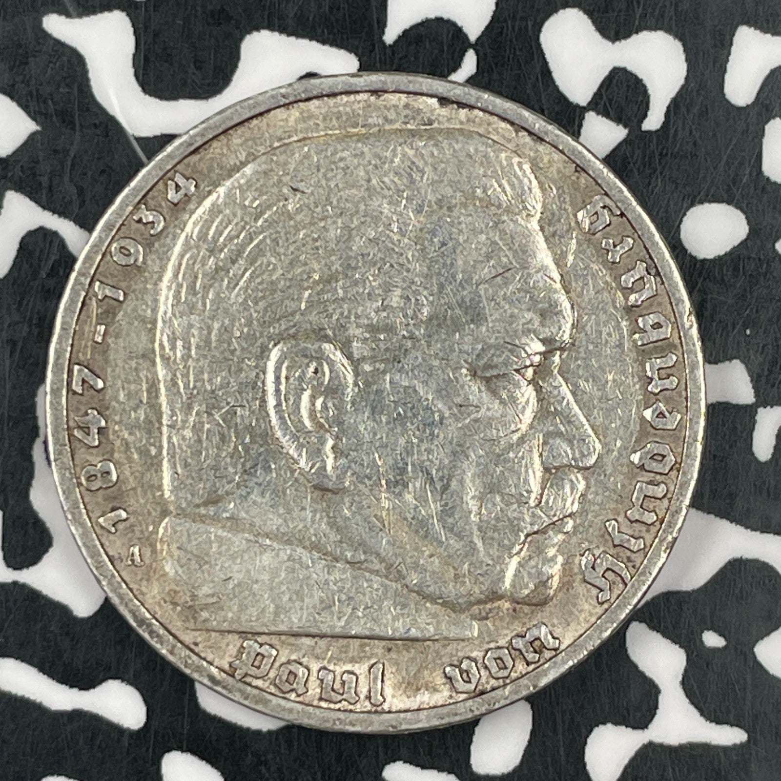 1935-A Germany 5 Mark Lot#F7389 Silver!