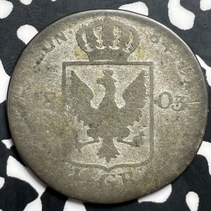 1803 Germany Prussia 4 Groschen Lot#T9740 Silver!