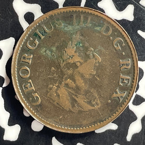 1805 Ireland Hibernia 1/2 Penny Lot#T7081 KM#147.1