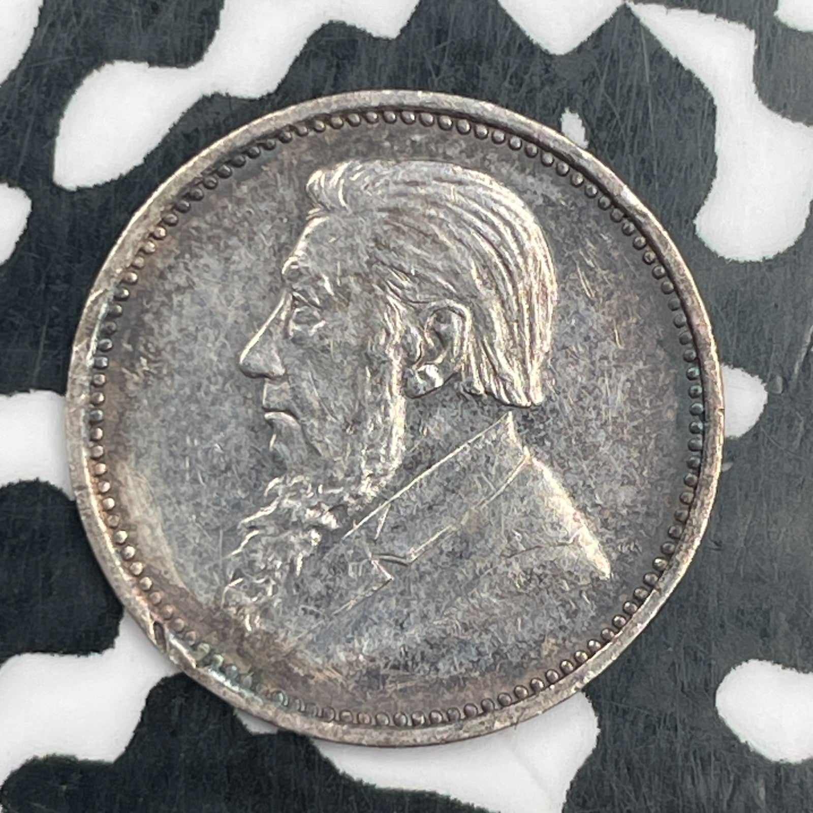1896 South Africa 3 Pence Threepence Lot#F9053 Silver! Nice!
