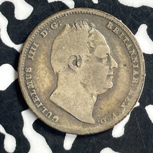 1834 Great Britain 6 Pence Sixpence Lot#T6964 Silver!