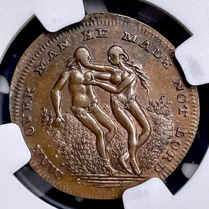 (1790s) G.B. Middlesex Spence's 1/2 Penny Conder Token NGC MS64BN Lot#G9808