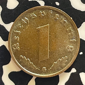1939-G Germany 1 Pfennig Lot#T5782 High Grade! Beautiful!