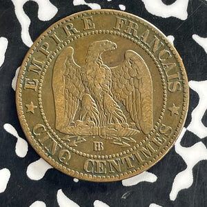 1864-BB France 5 Centimes Lot#C1239