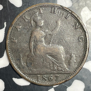 1867 Great Britain Farthing Lot#T2739