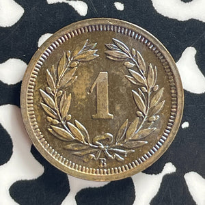 1928 Switzerland 1 Rappen Lot#T7984 High Grade! Beautiful!