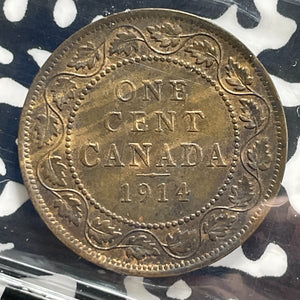 1914 Canada Large Cent ICCS AU55 Lot#OV1601