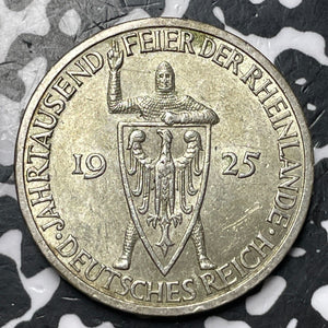 1925-J Germany 3 Mark Lot#JM7089 Silver! Nice!