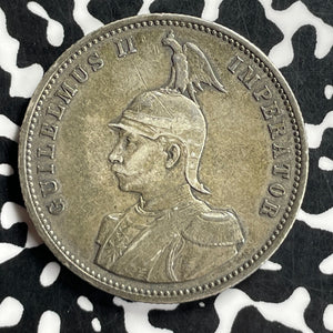 1890 German East Africa 1 Rupie Lot#JM9738 Silver!