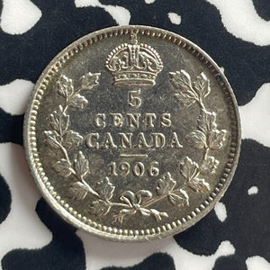 1906 Canada 5 Cents Lot#T7878 Silver! Nice!