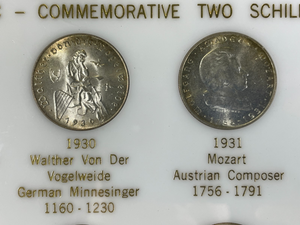 (1928-1937) Austria 10x 2 Schilling Set In Capital Plastic Lot#B2580 Silver!