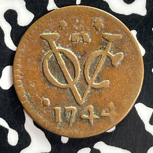 1744 Netherlands East Indies Zeeland 1 Duit Lot#T7444
