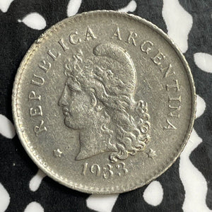 1933 Argentina 10 Centavos Lot#E5733