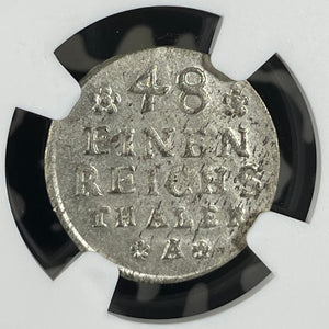 1750-A Germany Prussia 1/48 Thaler NGC MS63 Lot#G9930 Choice UNC!