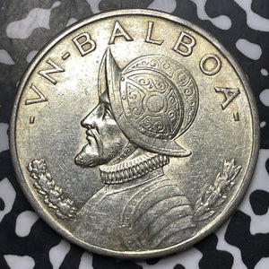 1934 Panama 1 Balboa Lot#JM8302 Large Silver! Nice!