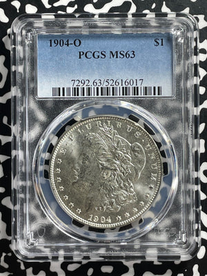1904-O U.S. $1 Morgan Dollar PCGS MS63 Lot#G379 Silver! Choice UNC!