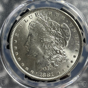 1881 U.S. $1 Morgan Dollar PCGS MS63 Lot#G549 Silver! Choice UNC!