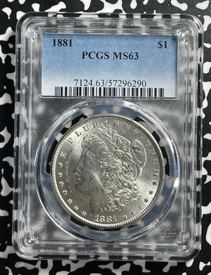 1881 U.S. $1 Morgan Dollar PCGS MS63 Lot#G546 Silver! Choice UNC!