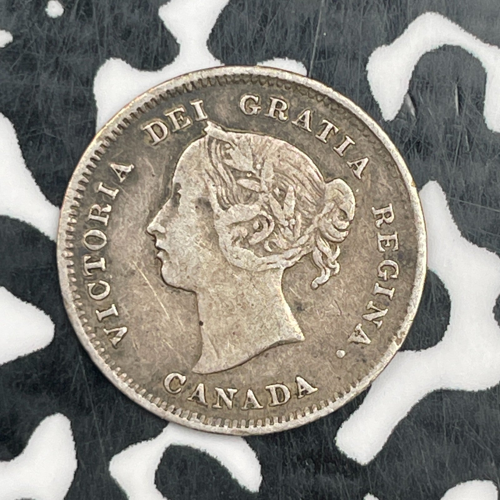 1886 Canada 5 Cents Lot#N0854 Silver!