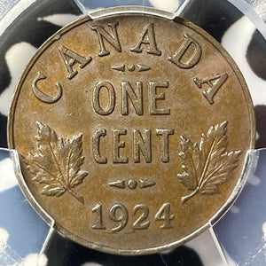 1924 Canada Small Cent PCGS AU55 Lot#G7699