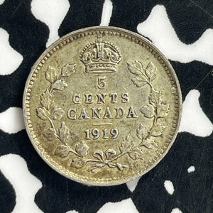 1919 Canada 5 Cents Lot#C1222 Silver!