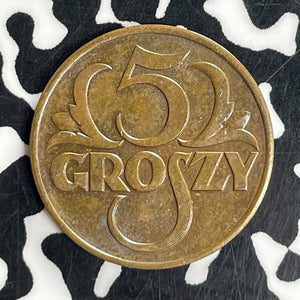 1939 Poland 5 Groszy Lot#T8056 High Grade! Beautiful!