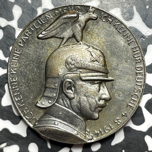 U/D Germany Wilhelm II WWI Medal Lot#JM7559 Silver! Zetzmann-3010, 34mm